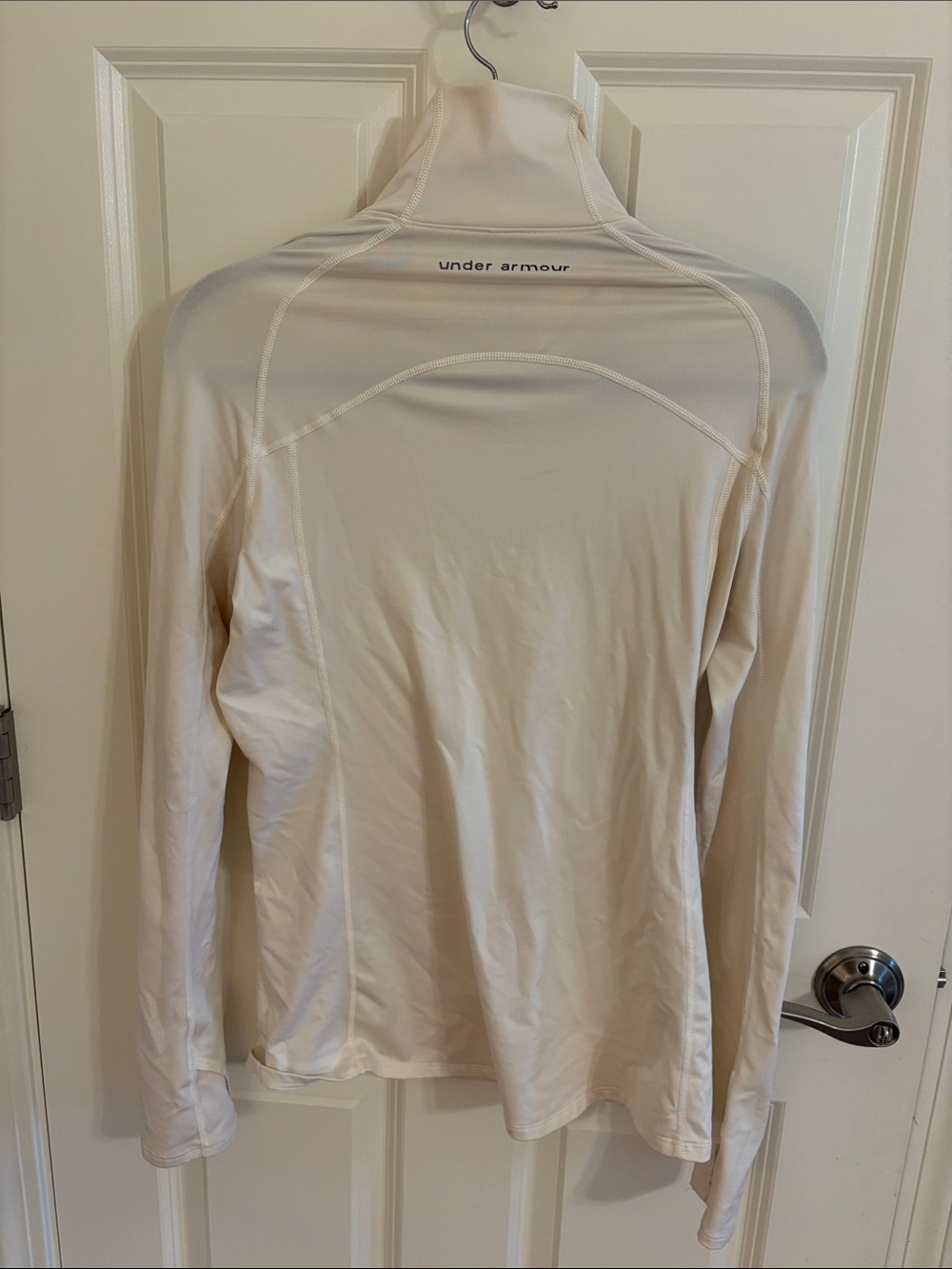 Under Armour Cream Long Sleeve Athletic Top